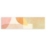 Horizontales Wandbild abstrakt mit sanften Formen in warmen und entspannenden Tönen. Erhältlich bei kudeko.com.