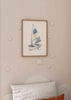 Cuadro infantil decorativo de barco de vela en tonos azules. kudeko.com