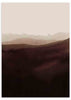 Cuadro abstracto con paisajes ondulados en tonos marrones y beige, disponible en kudeko.com.
