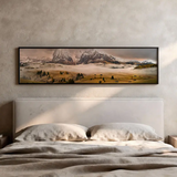 Cuadro horizontal fotográfico de paisajes que captura la esencia de las Dolomitas. Disponible en kudeko.com