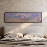 Tableau horizontal abstrait de nénuphars disponible sur kudeko.com