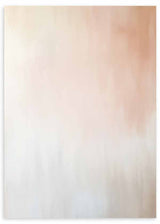 Cuadro abstracto con degradado en beige y blanco, kudeko.com