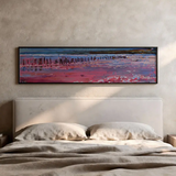 Horizontales Wandbild abstrakt einer Meereslandschaft verfügbar bei kudeko.com