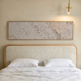Horizontales Wandbild minimalistisch mit sanfter, natürlicher Textur. Erhältlich bei kudeko.com.