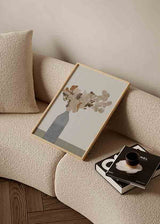 Rust Brown Dried Flowers In Vase