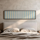 Cuadro horizontal minimalista con patrón ondulado. Disponible en kudeko.com