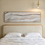 Cuadro horizontal minimalista con textura de madera. Disponible en kudeko.com