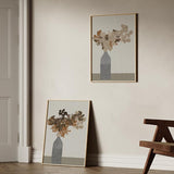 Rust Brown Dried Flowers In Vase