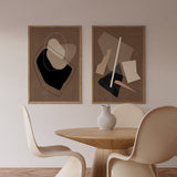 Brown Paper Cuts Painting