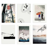 Conjunto de seis cuadros japoneses estilo Japandi, kudeko.com