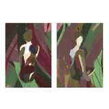 Ensemble de deux tableaux abstraits disponible sur kudeko.com