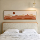 Tableau horizontal abstrait paysage montagneux disponible sur kudeko.com