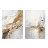 Conjunto de cuadros abstractos, Two Combo - Gold Explosion Veris Collection II, kudeko.com