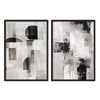 Conjunto de cuadros abstractos, Two Combo - Geometry Veris Collection II, kudeko.com
