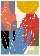 Cuadro colorido y abstracto, Abstract Color Collage, kudeko.com