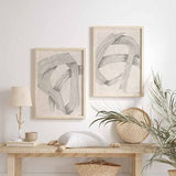 Cuadro abstracto con líneas grises entrelazadas. kudeko.com