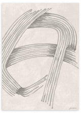 Cuadro abstracto con líneas grises entrelazadas. kudeko.com