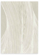 Cuadro abstracto con líneas finas dibujadas a mano en fondo beige - kudeko.com