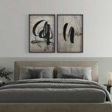 Conjunto de cuadros abstractos, Two Combo - Doodle Veris Collection II, kudeko.com