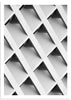 cuadro fotografía fachada edificio y arquitectura en blanco y negro. Lámina decorativa.