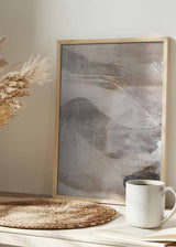 Cuadro abstracto capas de tonos suaves y texturas - kudeko.com