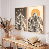 Cuadro vintaje, collage, Posters, Prints, & Visual Artwork, Mountainscape