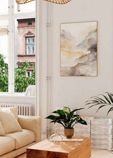 Cuadro de estilo abstracto en distintos tonos watercolors