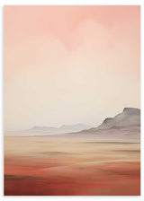 Cuadro abstracto en tonos pastel, Posters, Prints, & Visual Artwork, Paisaje Watercolor Atardecer II