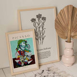 Tableau inspiré du portrait de Maya, la fille de Picasso, jouant avec une poupée, dans le style cubiste emblématique de 1938. Disponible sur kudeko.com