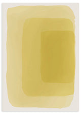 Lámina decorativa sin marco de estilo minimalista y abstracto, composición abstracta en amarillo suave, modelo Soft Green Gradient