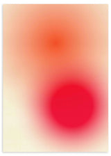 Lámina decorativa sin marco de estilo minimalista y abstracto, composición abstracta en degradado rosa y rojo, modelo Vibrant Red Glow