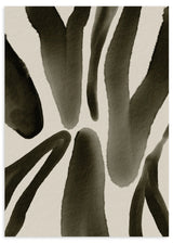Lámina decorativa sin marco de estilo minimalista y blanco_y_negro, estampado animal abstracto en tonos oliva, modelo Animal Print Oliva