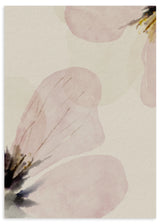 Lámina decorativa sin marco de estilo minimalista y sereno, flor en acuarela de tonos suaves, modelo Flor de Amanecer