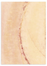 Lámina decorativa sin marco de estilo minimalista y sereno, abstracto orgánico en tonos crema y melocotón, modelo Nervadura Suave