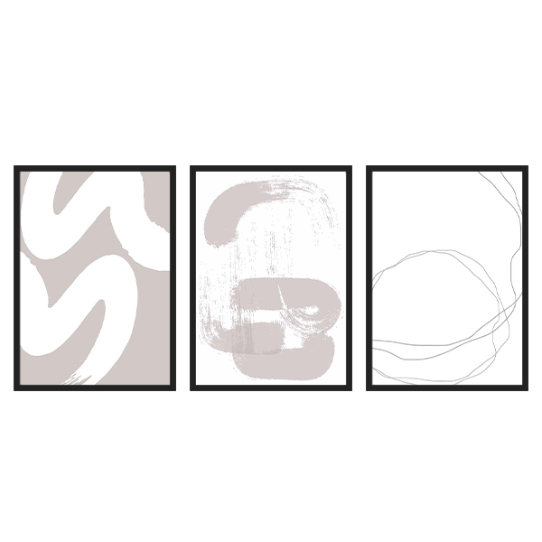 Conjunto De Tres Cuadros Abstractos Beige Decoraci n De Pared Kudeko conjunto-de-tres-cuadros-abstractos-beige-decoraci-n-de-pared-kudeko
