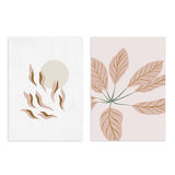 conjunto de cuadros florales para salón o dormitorio - kudeko