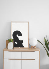 Decoración con cuadros, ideas - lámina decorativa minimalista y moderna en blanco y beige