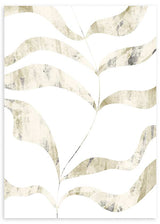 lámina decorativa de ilustración floral en estilo nórdico, colores dorados - kudeko