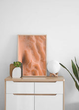 Decoración con cuadros, ideas - lámina decorativa fotografía del desierto y dunas en color marrón rojizo