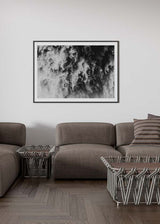 Decoración con cuadros, mural - cuadro de foto de mar y olas en blanco y negro