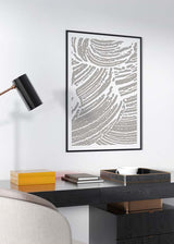 Decoración con cuadros, ideas - cuadro abstracto en tonos beige y blanco