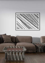 Decoración con cuadros, ideas -  cuadro abstracto y en blanco y negro