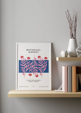 Decoración con cuadros, ideas - lámina decorativa de ilustración floral primaveral botánica