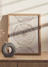 decoración con cuadros, ideas - lámina decorativa abstracta y geométrica - kudeko