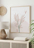 decoración con cuadros, ideas - lámina decorativa de ilustración de flor nórdico y minimalista