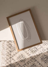 decoración con cuadros, ideas - lámina decorativa abstracta en tonos beige y estilo nórdico - kudeko