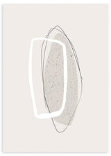 lámina decorativa abstracta en tonos beige y estilo nórdico - kudeko