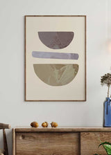 decoración con cuadros, ideas - lámina decorativa abstracta y minimalista de formas y texturas - kudeko