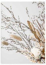 lámina decorativa de fotografía de flores secas, estilo botánico - kudeko