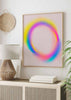 decoración con cuadros, ideas - lámina decorativa muy colorida de ilustración en estilo abstracto - kudeko